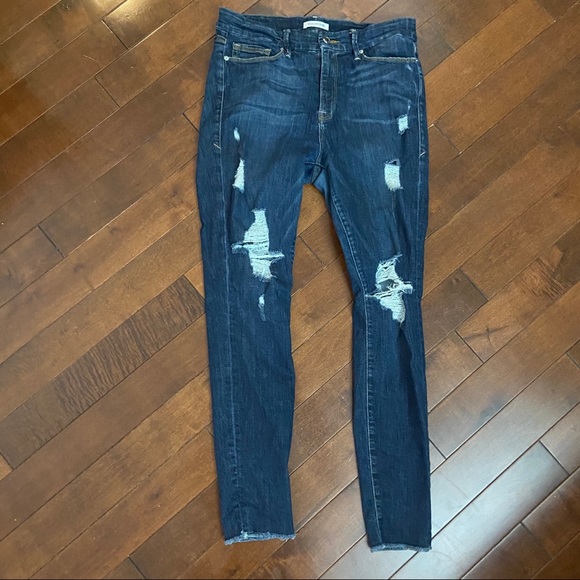 Good American Denim - Good American Good Legs High Waist Distressed Jean